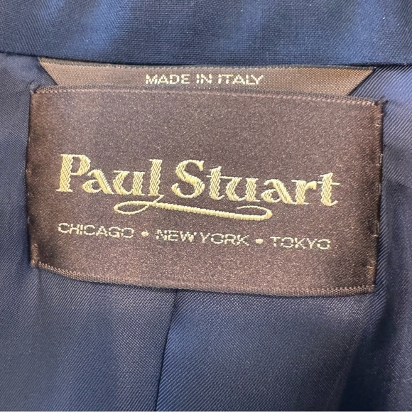 PAUL STUART Women’s Navy Blue Blazer / Jacket 100% Wool Super 120 S Size 2 NEW - Picture 6 of 15
